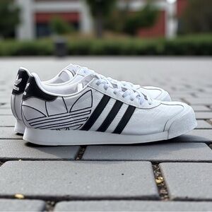 Adidas Originals Samoa Trefoil White & Black Sneakers – Men’s Size 12